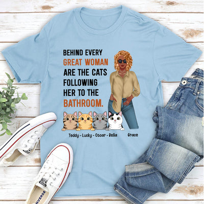 Great Cat Woman - Personalized Custom Unisex T-shirt