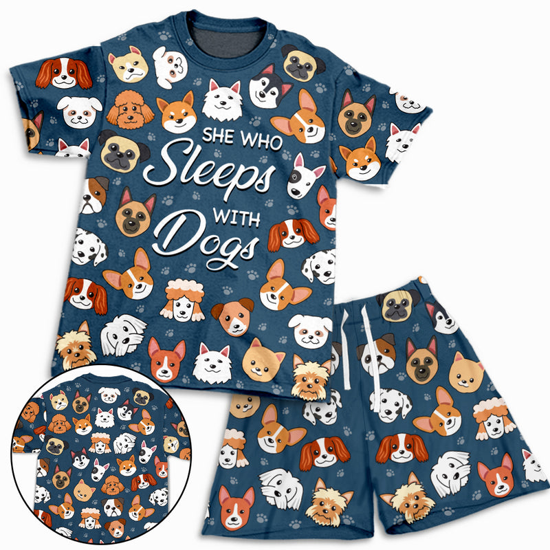 Sleep With Dog - Short Pajama Set