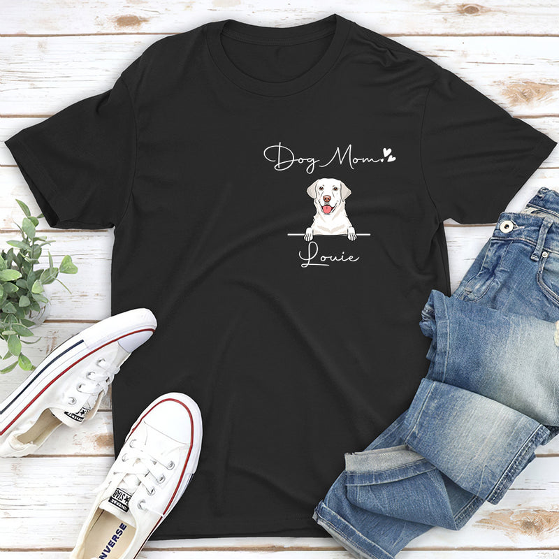 Dog Mom Valentine - Personalized Custom Unisex T-shirt
