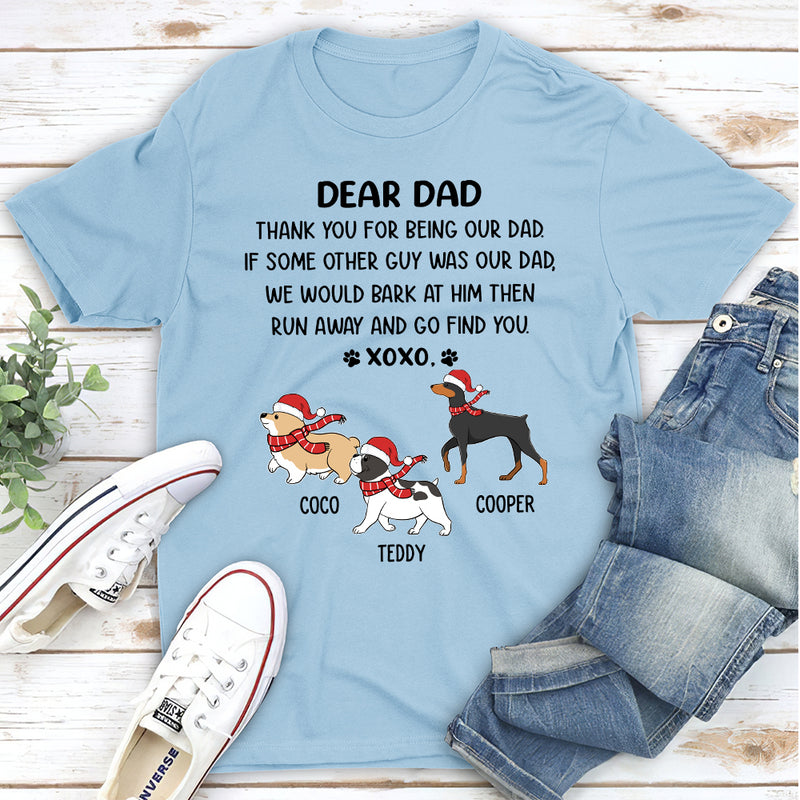 Dear Mom/Dad XoXo Christmas - Personalized Custom Unisex T-shirt