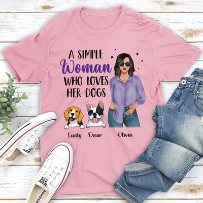 Simple Woman Purple - Personalized Custom Unisex T-shirt