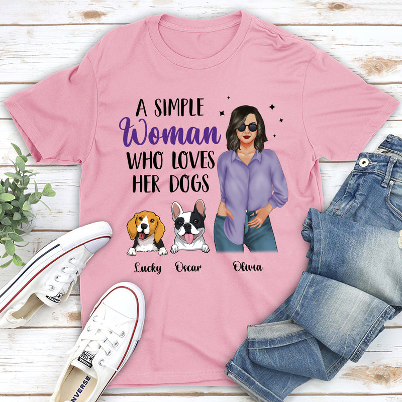 Simple Woman Purple - Personalized Custom Unisex T-shirt