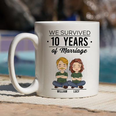 We Survived - Personalized Custom Coffee Mug