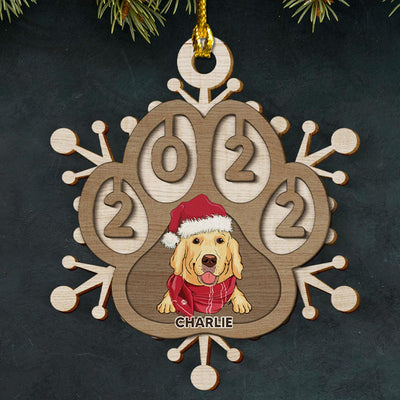 Merry Christmas 2022 - Personalized Custom 2-layered Wood Ornament
