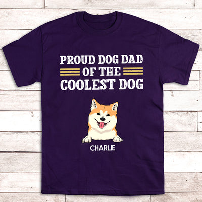 Proud Dog Dad - Personalized Custom Unisex T-shirt