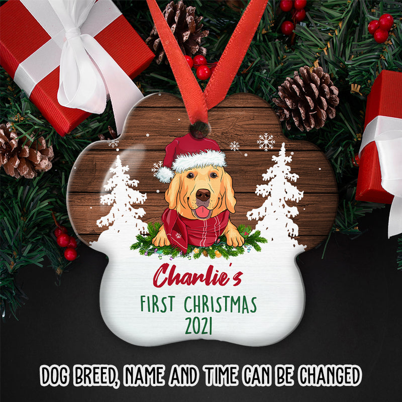 Dog‘s Christmas - Personalized Custom Aluminum Ornament