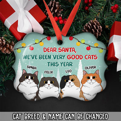 Very Good Cats This Year - Personalized Custom Aluminum Ornament