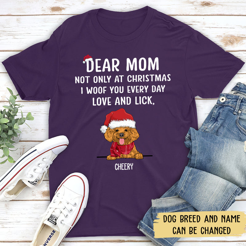 I Woof You Christmas - Personalized Custom Unisex T-shirt