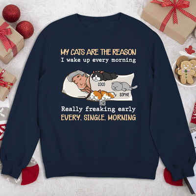 My Cat Is The Reason - Personalized Custom Sweatshirt