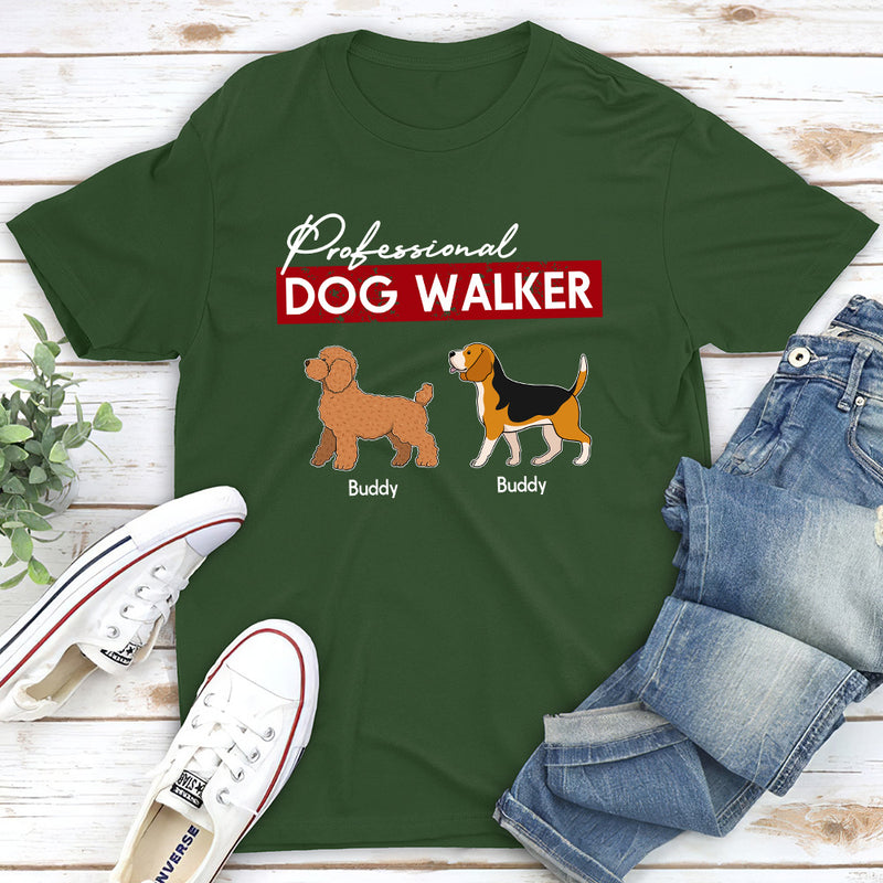 Professional Dog Walker - Personalized Custom Unisex T-shirt