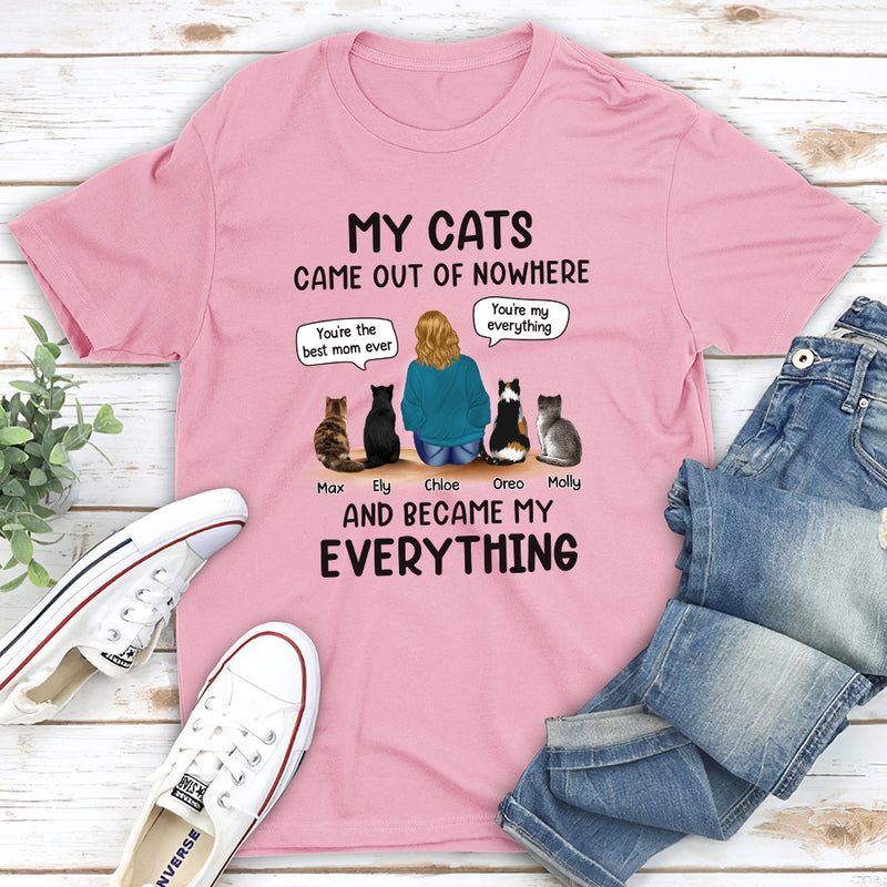 Cats Are My Everything - Personalized Custom Unisex T-shirt