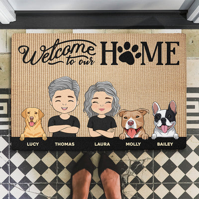 Welcome To Our Home - Personalized Custom Doormat