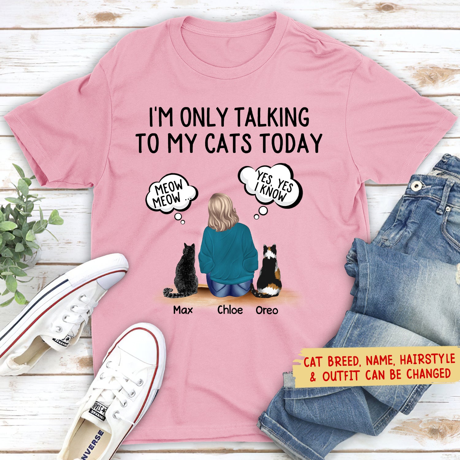 Funny Cat Talk To The Paw Anti Social Slogan Cat Women's T-Shirt