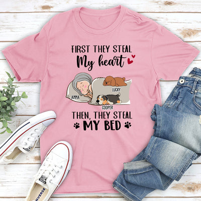 My Heart My Bed - Personalized Custom Unisex T-shirt