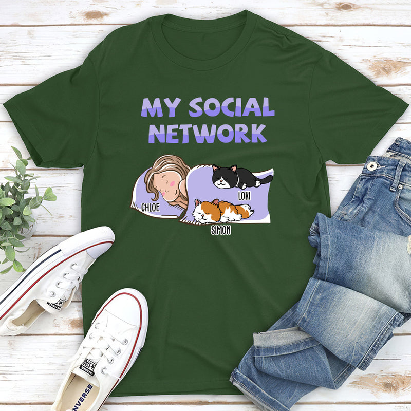 My Social Network - Personalized Custom Unisex T-shirt