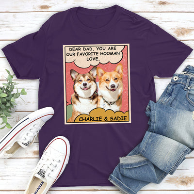 My Favorite Hooman Photo - Personalized Custom Unisex T-shirt