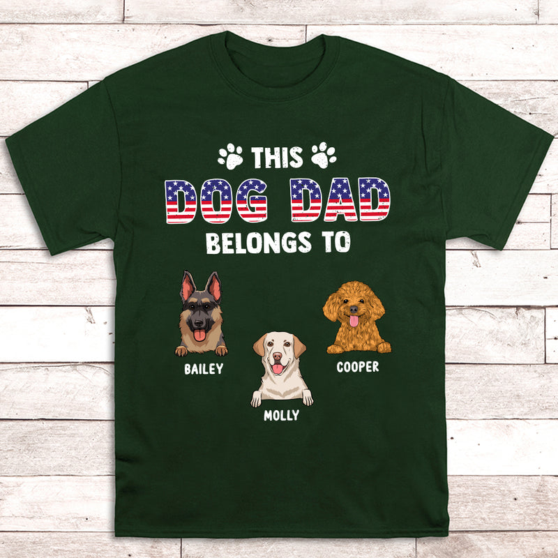 Dad Belongs - Personalized Custom Unisex T-shirt