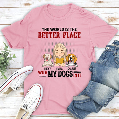 With My Dog - Personalized Custom Unisex T-shirt