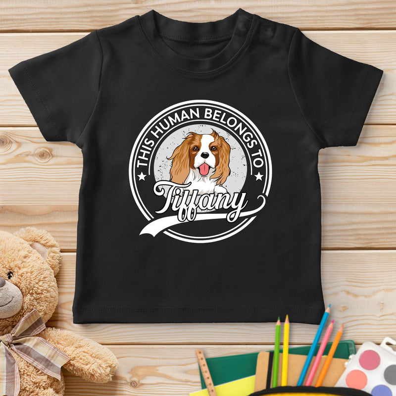 Human Belongs To Dog Version 2 - Personalized Custom Youth T-shirt