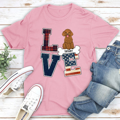 Love Pattern - Personalized Custom Unisex T-shirt