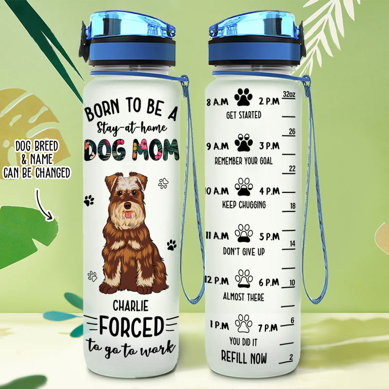 Forced To Go To Work - Personalized Custom Water Tracker Bottle
