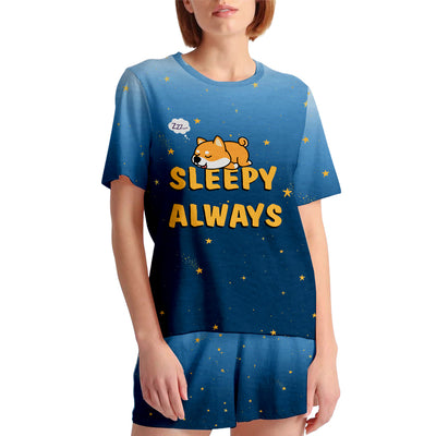 Sleepy Always - Personalized Custom Short Pajama Set