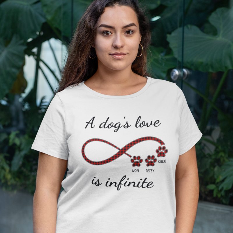 Infinite Love Pattern - Personalized Custom Unisex T-shirt
