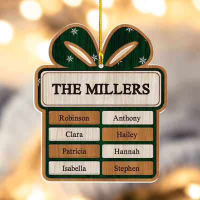 Family Present - Personalized Custom Acrylic Ornament