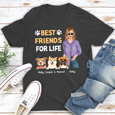 Best Friends For Life - Personalized Custom Unisex T-shirt