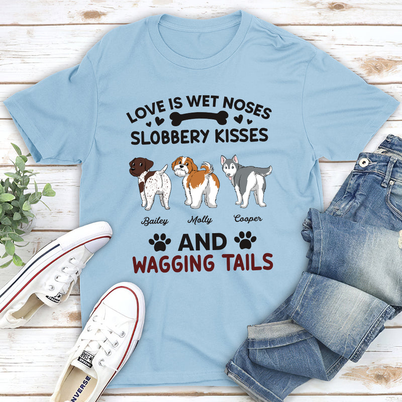 Slobbery Kisses - Personalized Custom Unisex T-shirt