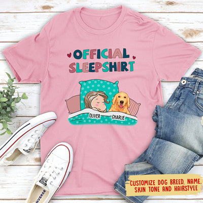 Dog Official Sleepshirt - Personalized Custom Premium T-shirt