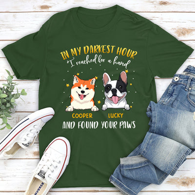 Found My Dog Paw - Personalized Custom Unisex T-shirt