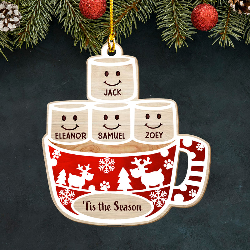 Tis The Season - Personalized Custom 1-layered Wood Ornament