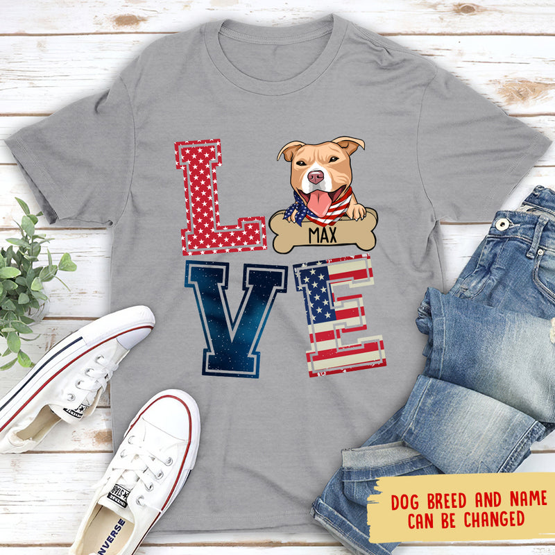 Love America - Personalized Custom Unisex T-shirt