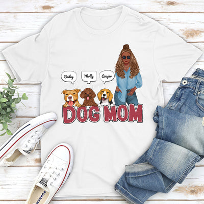 Proud Dog Mom - Personalized Custom Unisex T-shirt