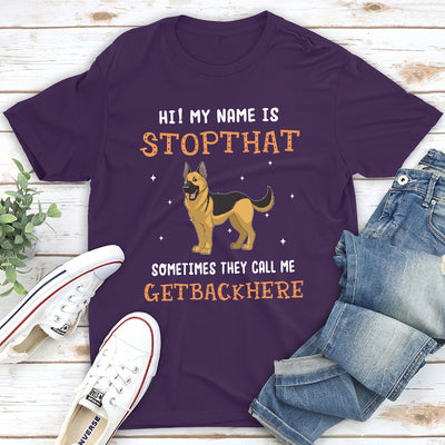 My Name Is Stopthat - Personalized Custom Unisex T-shirt