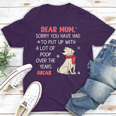 Sorry Dad/Mom - Personalized Custom Unisex T-shirt