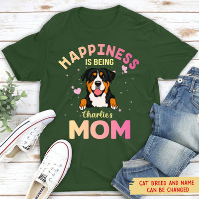 Being A Dog Mom - Personalized Custom Unisex T-shirt