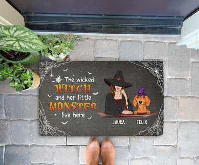 We Live Here - Personalized Custom Doormat