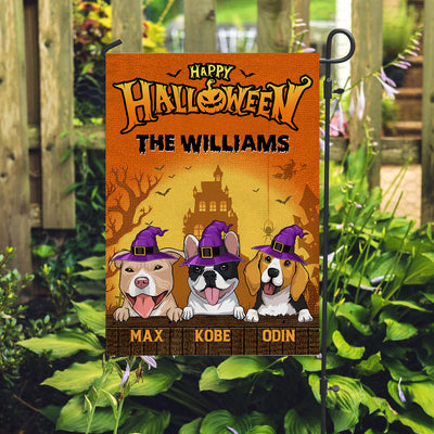 Happy Halloween - Personalized Custom Garden Flag