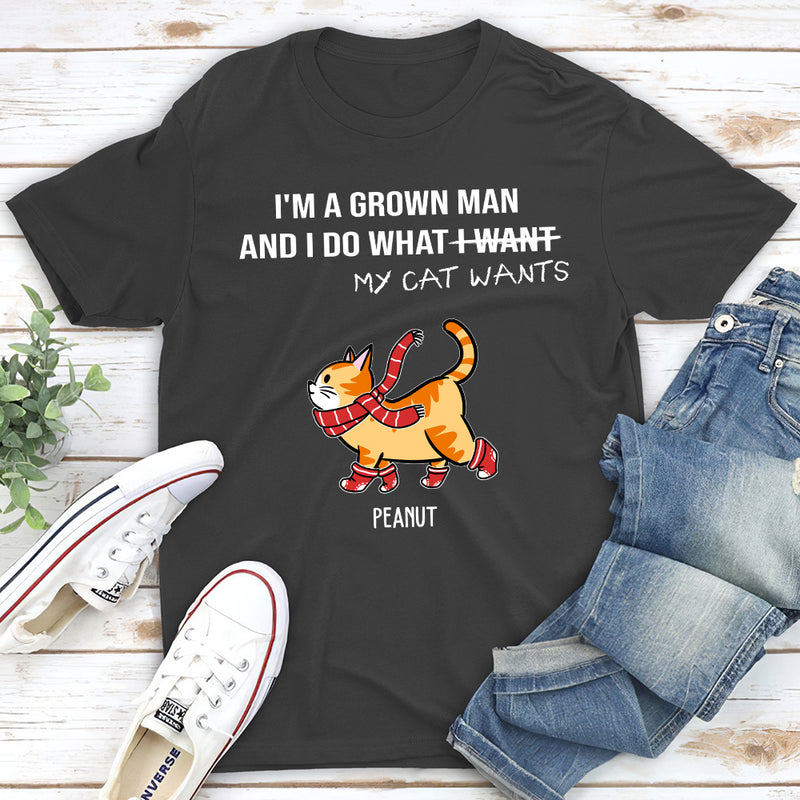 Do What My Cat Wants - Personalized Custom Unisex T-shirt