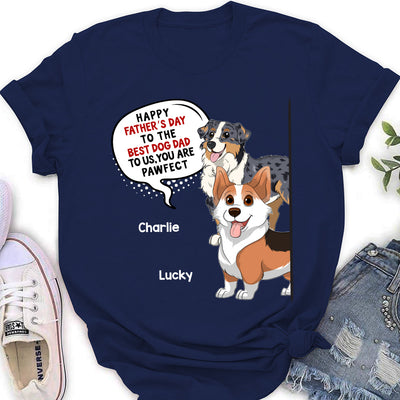 Pawfect Dog Mom - Personalized Custom Women's T-shirt