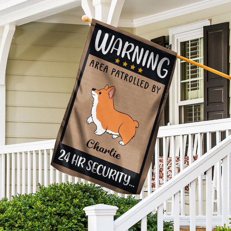 Area Patrolled - Personalized Custom Garden Flag