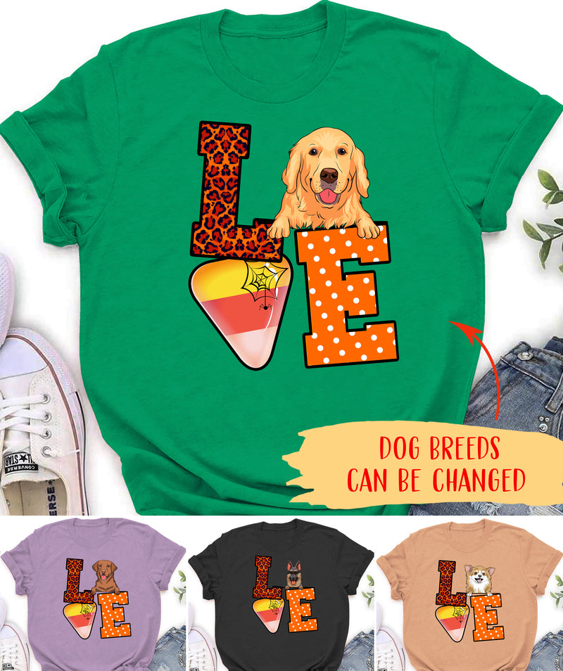 Love Halloween Dog - Personalized Custom Unisex Premium T-Shirt