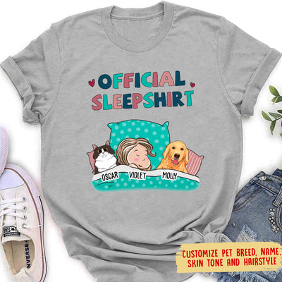 Pet Official Sleepshirt - Personalized Custom Women's T-shirt