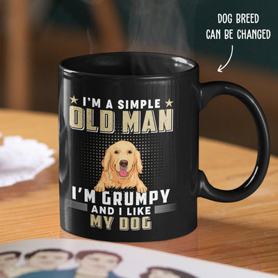 Simple Old Man - Personalized Custom Coffee Mug