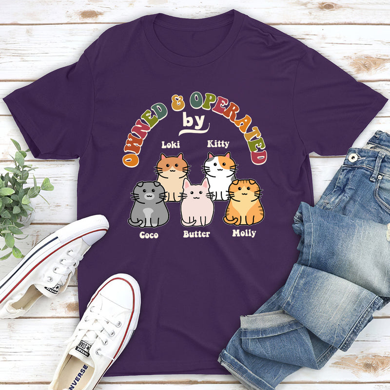 Owned By Cat - Personalized Custom Unisex T-shirt