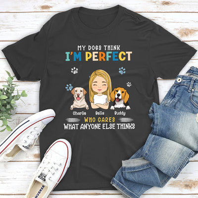 Perfect Dog Mom - Personalized Custom Unisex T-shirt