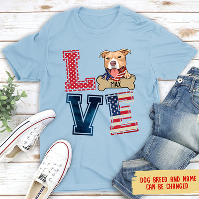 Love America - Personalized Custom Unisex T-shirt