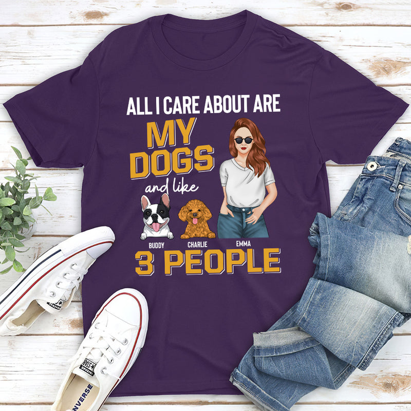 All I Care - Personalized Custom Unisex T-shirt